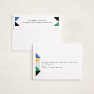 This is a ink kwanzaa cards with standard by Mansi Verma called kente printing on recycled smooth signature in standard