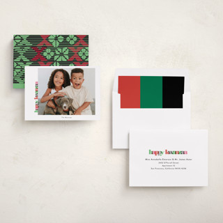 This is a diamond kwanzaa cards with standard by Debb W called colors of kwanzaa printing on recycled smooth signature in standard