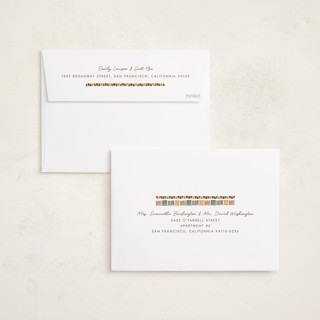 This is a cream kwanzaa cards with standard by Carmia Jordaan called kente border printing on recycled smooth signature in standard