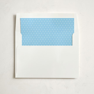 This is a summer sky wedding envelopes with standard by Splendid Press called chandelier printing on signature in liner