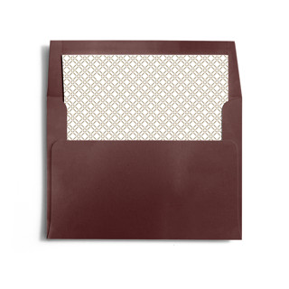 This is a almond wedding envelopes with standard by Yaling Hou Suzuki called rattan printing on signature in liner