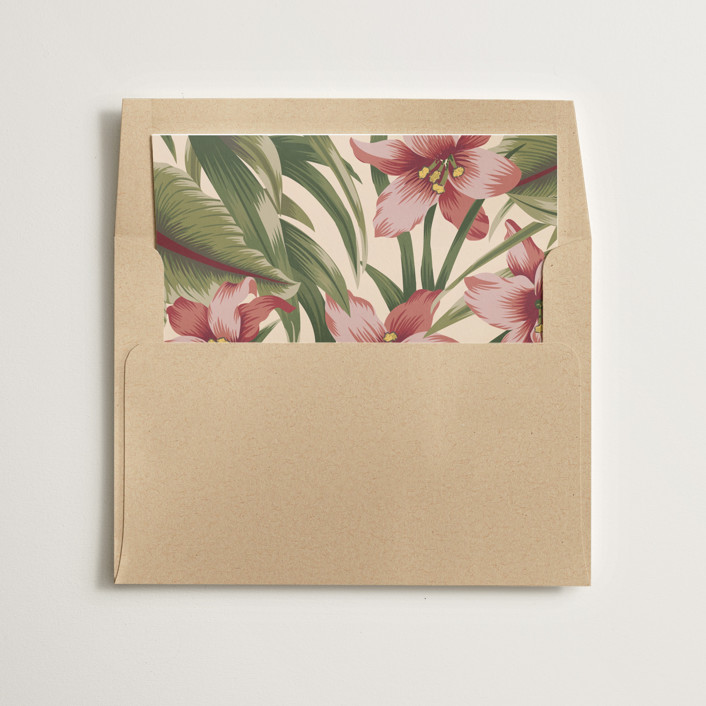 "Tropical Flowers" - Slip-in Envelope Liners in Sunrise by Jennifer Holbrook.