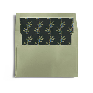 This is a coal wedding envelopes with standard by Petra Kern called one for the soul printing on signature in liner