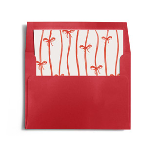 This is a berry wedding envelopes with standard by Pati Cascino called make me happy printing on signature in liner