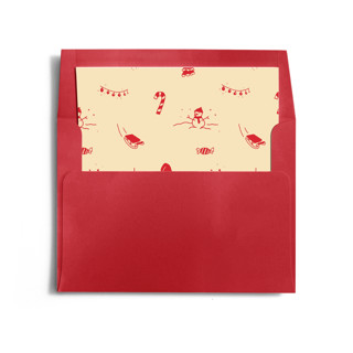 This is a eggnog wedding envelopes with standard by Roseanne Kenny called vintage illustration printing on signature in liner