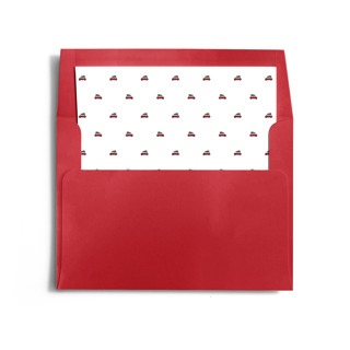 This is a merlot wedding envelopes with standard by Minted called petite plume holiday journey printing on signature in liner