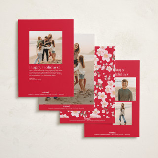 This is a scarlet chinese new year cards with standard by Creo Study called plum goodness printing on recycled smooth signature in petite