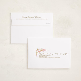 This is a blossom chinese new year cards with standard by curiouszhi called spring magnolia frame printing on recycled smooth signature in petite