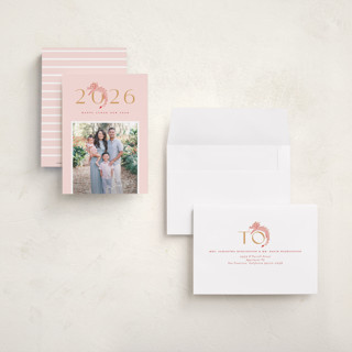 This is a tulip chinese new year cards with standard by Jackie Crawford called little dragon lunar new year printing on recycled smooth signature in petite