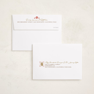 This is a bloom chinese new year cards with standard by curiouszhi called clarity printing on recycled smooth signature in petite