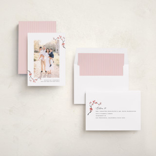 This is a snow chinese new year cards with standard by Adelyn T. called watercolor blossoms printing on recycled smooth signature in standard