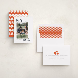 This is a chinese ink chinese new year cards with standard by Adelyn T. called easy writing printing on recycled smooth signature in standard