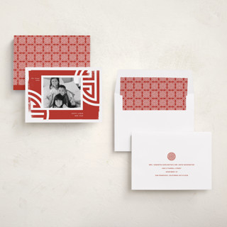 This is a jasper chinese new year cards with standard by Sumak Studio called good luck printing on recycled smooth signature in standard