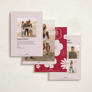 This is a blossom chinese new year cards with standard by Sumak Studio called lunar flowers printing on recycled smooth signature in standard