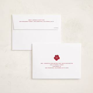 This is a blossom chinese new year cards with standard by Sumak Studio called lunar flowers printing on recycled smooth signature in standard