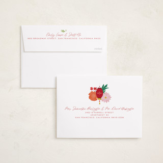 This is a apple chinese new year cards with standard by Vera Lim called xin nian printing on recycled smooth signature in standard