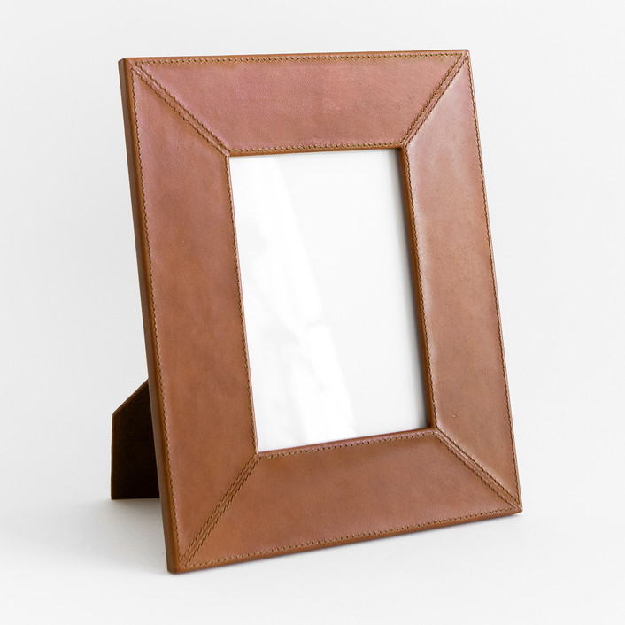 Brown Leather Leather Picture Frames by Minted Minted