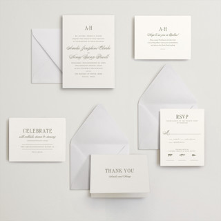 This is a moss letterpress wedding invitations with letterpress by Megan Davis called hepburn printing on somerset500 in standard