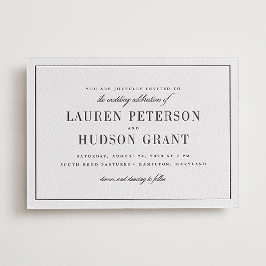minted letterpress