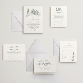 This is a stone letterpress wedding invitations with letterpress by Anastasia Makarova called fresh air printing on somerset500 in standard