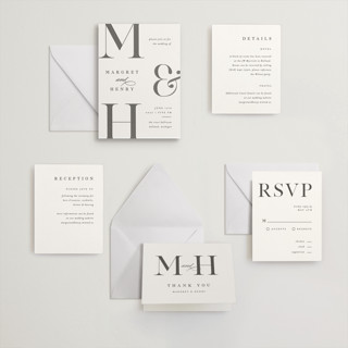 This is a soft black letterpress wedding invitations with letterpress by Pixel and Hank called trio printing on somerset500 in standard