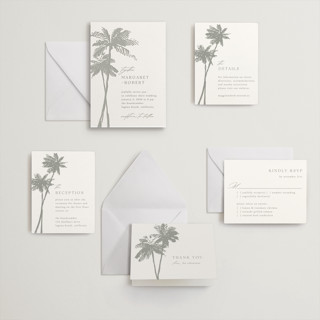 This is a ash letterpress wedding invitations with letterpress by Janean Hinger called warm winds printing on somerset500 in standard