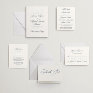 This is a aegean letterpress wedding invitations with letterpress by Jennifer Postorino called empire printing on somerset500 in standard