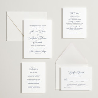 This is a aegean letterpress wedding invitations with letterpress by Jennifer Postorino called empire printing on somerset500 in standard