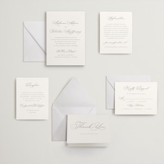 This is a love letters letterpress wedding invitations with letterpress by Wildfield Paper Co called love letters printing on somerset500 in standard