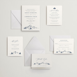 This is a aegean letterpress wedding invitations with letterpress by Olivia Raufman called arête printing on somerset500 in standard