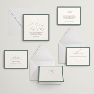 This is a gravel letterpress wedding invitations with letterpress by Design Lotus called fondness printing on somerset500 in standard