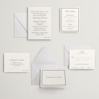 This is a graphite letterpress wedding invitations with letterpress by Megan Davis called lowcountry printing on somerset500 in standard