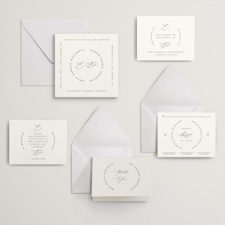 This is a soft black letterpress wedding invitations with letterpress by Gwen Bedat called paradox printing on somerset500 in standard