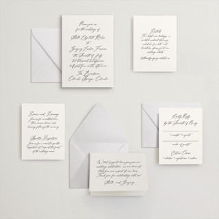 This is a ever classic letterpress wedding invitations with letterpress by Design Lotus called ever classic printing on somerset500 in standard