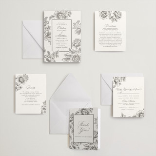 This is a graphite letterpress wedding invitations with letterpress by Chris Griffith called wedding press printing on somerset500 in standard