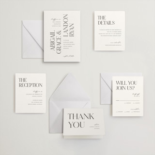 This is a soft black letterpress wedding invitations with letterpress by Pixel and Hank called tallest printing on somerset500 in standard