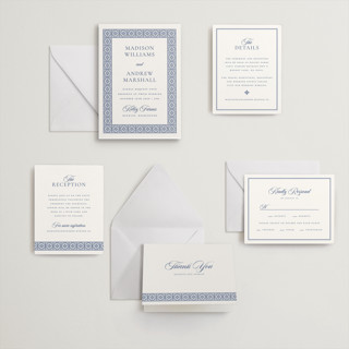 This is a lapis letterpress wedding invitations with letterpress by Angela Garrick called tiled printing on somerset500 in standard