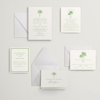 This is a pear letterpress wedding invitations with letterpress by Creo Study called iconic printing on somerset500 in standard