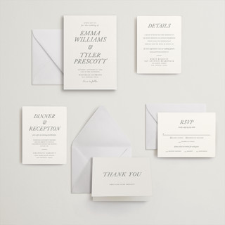 This is a pewter letterpress wedding invitations with letterpress by Eric Clegg called magnolia printing on somerset500 in standard