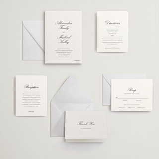 This is a soft black letterpress wedding invitations with letterpress by Ani Somi called finely printing on somerset500 in standard