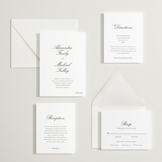 This is a soft black letterpress wedding invitations with letterpress by Ani Somi called finely printing on somerset500 in standard