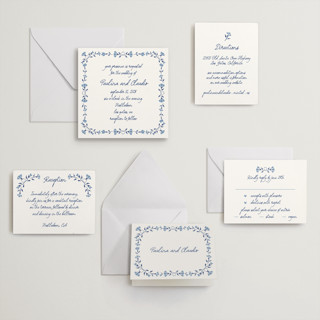 This is a lapis letterpress wedding invitations with letterpress by Tamara Hilje called talavera printing on somerset500 in standard