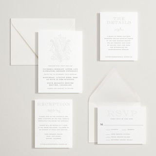 This is a soft black letterpress wedding invitations with letterpress by Jenna Holcomb called classically printing on somerset500 in standard
