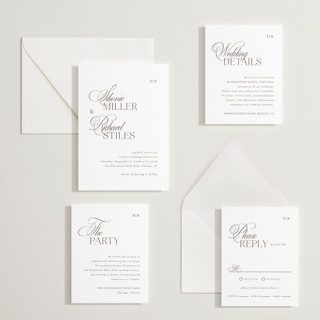 This is a coffee letterpress wedding invitations with letterpress by Melanie Kosuge called sibonie printing on somerset500 in standard