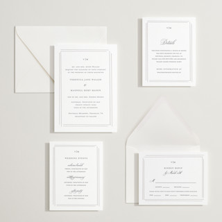 This is a gravel letterpress wedding invitations with letterpress by Jelena Vuletic called clarion printing on somerset500 in standard