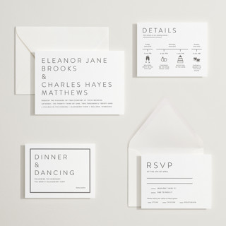 This is a soft black letterpress wedding invitations with letterpress by Alston Foster called kismet printing on somerset500 in standard