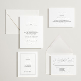 This is a soft black letterpress wedding invitations with letterpress by Meggy Masters called bespoke printing on somerset500 in standard