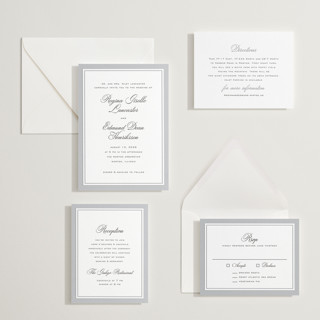 This is a soft black letterpress wedding invitations with letterpress by chocomocacino called krytharaki printing on somerset500 in standard