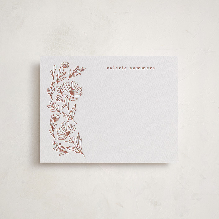 Pressed Botanicals Personalized Stationery by Heather Cairl Minted