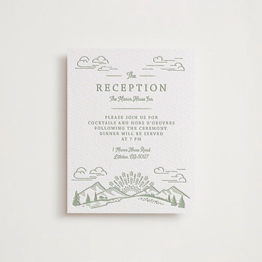 minted letterpress